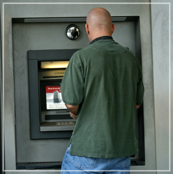 Man Using the ATM